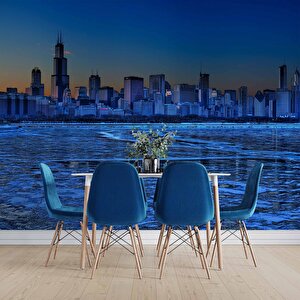 Gece Şehir Manzaralı Duvar Kağıdı - Dkm644026