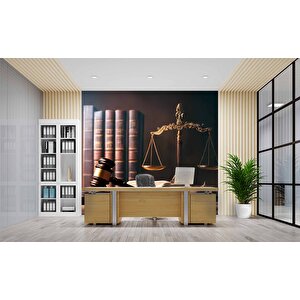 Hukuk Temalı Duvar Kağıdı Baskı - Dkm143032 375x240 cm