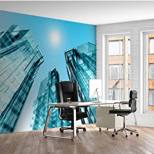 Apartman Projesi Gayrimenkul Emlak Ve Gayrimenkul Duvar Kağıdı Baskı - Dkm334127 900x315 cm