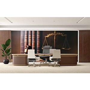 Hukuk Temalı Duvar Kağıdı Baskı - Dkm143071 300x280 cm