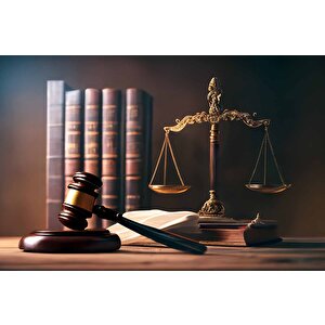 Hukuk Temalı Duvar Kağıdı Baskı - Dkm143055