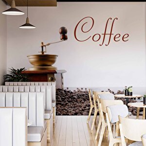 Kahve Makinalı Cafe Duvar Kağıdı Baskı - Dkb277032