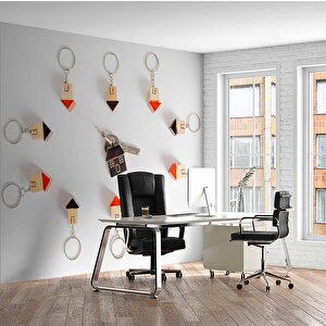Ev-anahtarlık Temalı Duvar Kağıdı Baskı - Dkm140026 225x240 cm