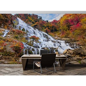 Şelale Doğa Ve Dağ Temalı Duvar Kağıdı - Dkm586049