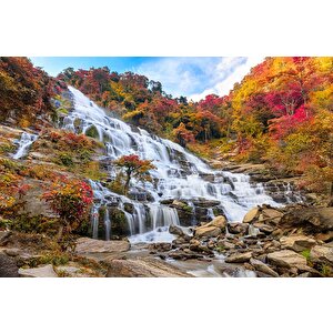 Şelale Doğa Ve Dağ Temalı Duvar Kağıdı - Dkm586049