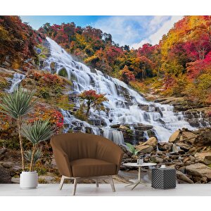 Şelale Doğa Ve Dağ Temalı Duvar Kağıdı - Dkm586016