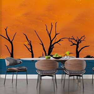 Gölge Ve Ağaç Manzaralı Duvar Kağıdı - Dkm692082