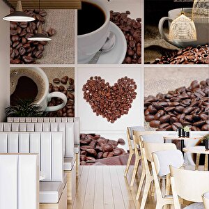 Kahve Cafe Duvar Kağıdı Baskı - Dkm264015 475x200 cm