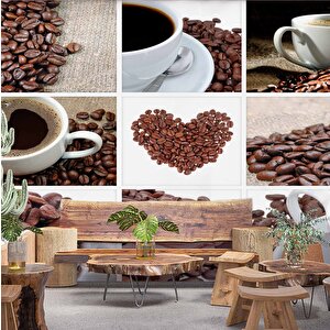 Kahve Cafe Duvar Kağıdı Baskı - Dkm264010