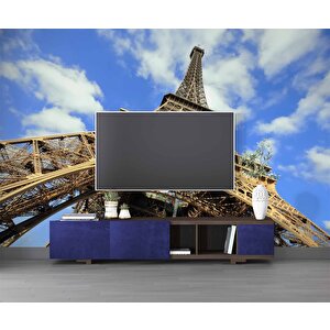 Fransa Paris Eyfel Kulesi Manzarası Duvar Kağıdı - Dkm457058 500x260 cm