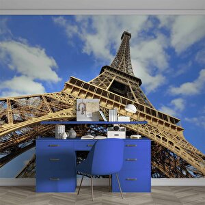 Fransa Paris Eyfel Kulesi Manzarası Duvar Kağıdı - Dkm457084