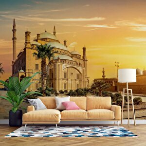 Kahire Mehmet Ali Paşa Camii Manzaralı Duvar Kağıdı - Dkb969106 900x300 cm