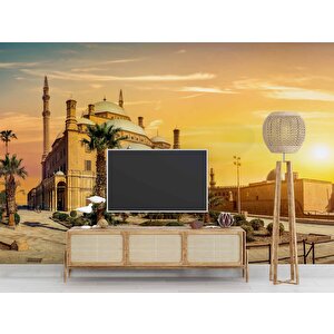 Kahire Mehmet Ali Paşa Camii Manzaralı Duvar Kağıdı - Dkb969104 700x300 cm