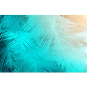 Neon Yaprak Temalı Duvar Kağıdı - Dkm675001