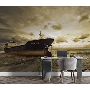 Deniz Ve Gemi Manzaralı Duvar Kağıdı - Dkm737111