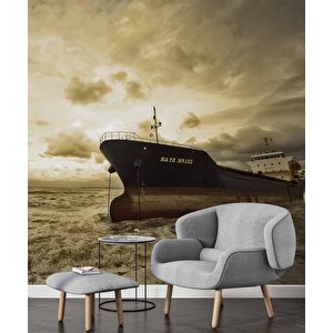 Deniz Ve Gemi Manzaralı Duvar Kağıdı - Dkm737099