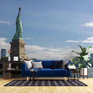 Özgürlük Heykeli Manzaralı Duvar Kağıdı - Dkb946007 275x200 cm