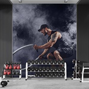 Spor Salonu-gym Duvar Kağıdı Baskı - Dkm213119 450x315 cm