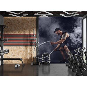 Spor Salonu-gym Duvar Kağıdı Baskı - Dkm213056