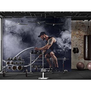 Spor Salonu-gym Duvar Kağıdı Baskı - Dkm213073 350x280 cm