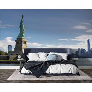 Özgürlük Heykeli Manzaralı Duvar Kağıdı - Dkb946049 275x260 cm