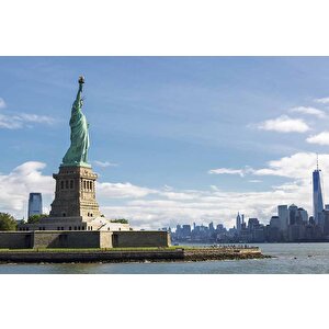 Özgürlük Heykeli Manzaralı Duvar Kağıdı - Dkb946049