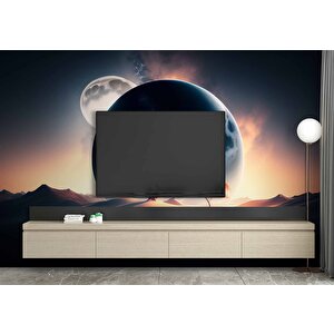 Ay Ve Çöl Manzaralı Duvar Kağıdı - Dkm974013 425x200 cm