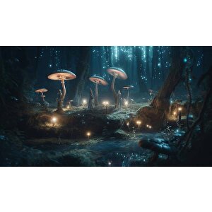 Orman Ve Peri Temalı Bilimkurgu Duvar Kağıdı - Dkm696038