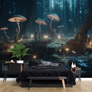 Orman Ve Peri Temalı Bilimkurgu Duvar Kağıdı - Dkm696068 225x280 cm