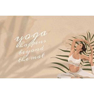 Fitness-yoga Salonu Duvar Kağıdı Baskı - Dkm203002 100x200 cm