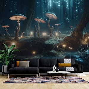 Orman Ve Peri Temalı Bilimkurgu Duvar Kağıdı - Dkm696006 250x200 cm