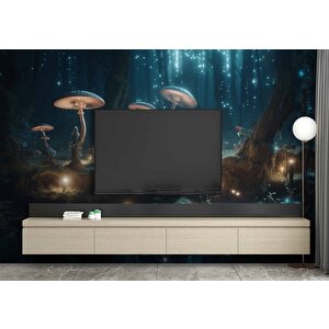 Orman Ve Peri Temalı Bilimkurgu Duvar Kağıdı - Dkm696032 375x240 cm