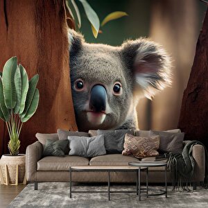 Koala Temalı Duvar Kağıdı - Dkm868003 150x200 cm