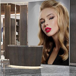Kadın Kuaför Duvar Kağıdı Baskı - Dkm165009 325x200 cm