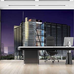 İnşaat Projesi Emlak Ve Gayrimenkul Duvar Kağıdı Baskı - Dkm316040 600x240 cm