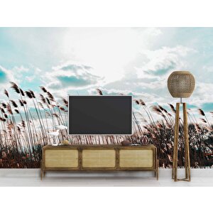 Buğday Tarlası Temalı Duvar Kağıdı - Dkm767076 425x280 cm