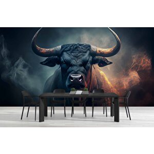 Boğa Temalı Duvar Kağıdı - Dkm590111
