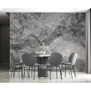 Gri Kıvrışık Kağıt Desenli Duvar Kağıdı - Dkm834045