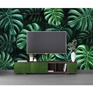Botanik Bahçe Yaprak Duvar Kağıdı Baskı - Dkm543073 350x280 cm