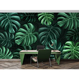 Botanik Bahçe Yaprak Duvar Kağıdı Baskı - Dkm543073