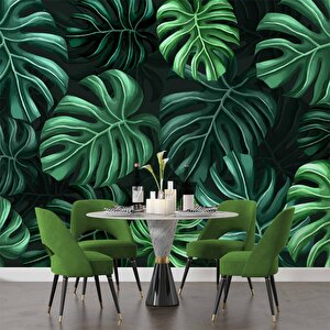 Botanik Bahçe Yaprak Duvar Kağıdı Baskı - Dkm543073
