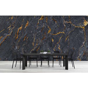 Koyu Mermer Desenli Duvar Kağıdı Baskı - Dkm089029