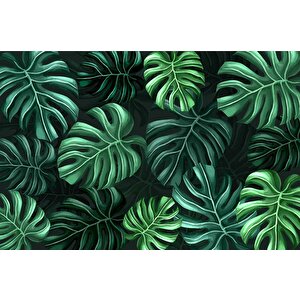 Botanik Bahçe Yaprak Duvar Kağıdı Baskı - Dkm543060
