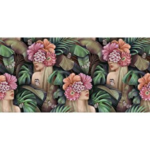 Çiçek Ve Kelebek Temalı Duvar Kağıdı - Dkm579062