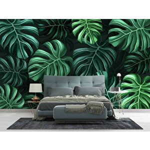 Botanik Bahçe Yaprak Duvar Kağıdı Baskı - Dkm543097