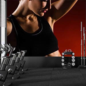 Kadın Fitness Spor Salonu Için Duvar Kağıdı - Dkm346005 225x200 cm
