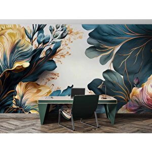 Soft Yaprak Temalı Duvar Kağıdı - Dkm487069