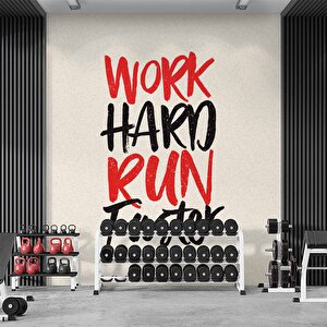 Yazı Temalı Spor Salonu Duvar Kağıdı Baskı - Dkm211127 900x315 cm