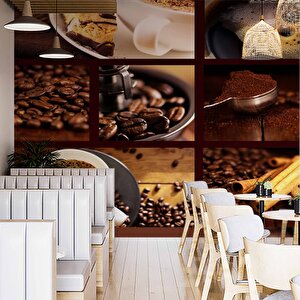 Cafe Ve Restaurant Duvar Kağıdı Baskı - Dkm258019 600x200 cm