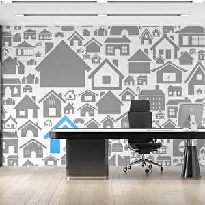 Ev Suliyetli Emlak Temalı Duvar Kağıdı Baskı - Dkm133028